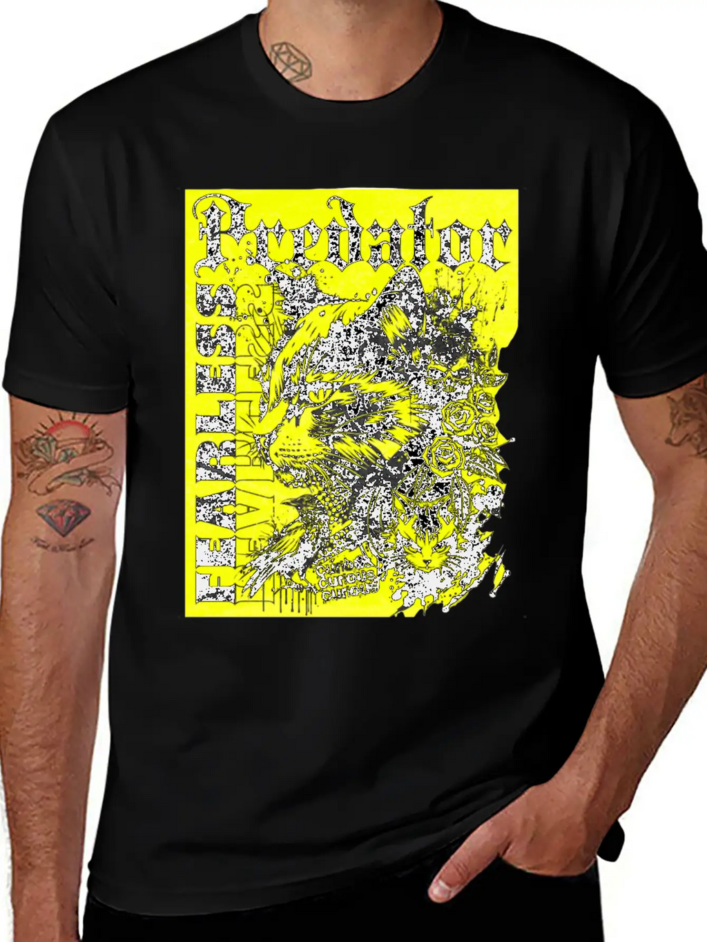 Meow Predator Fearless Cat Breathable Graphic T-Shirt – Perfect For Casual Days