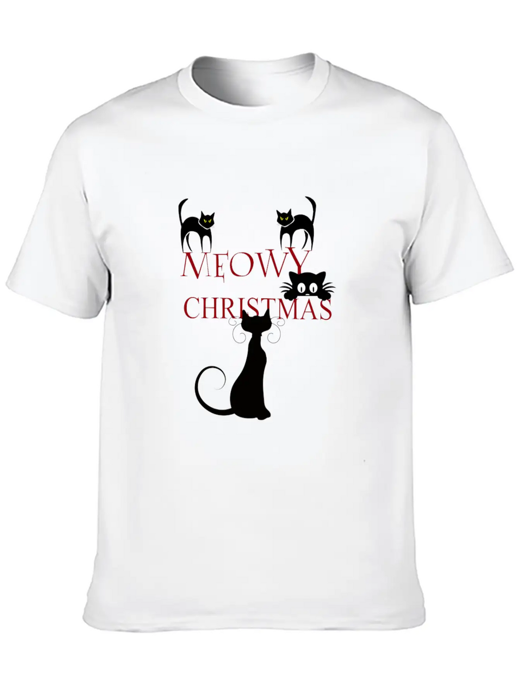 Meowy Christmas Merry Christmas Classic Cotton Tee – Unisex Comfort For Any Season