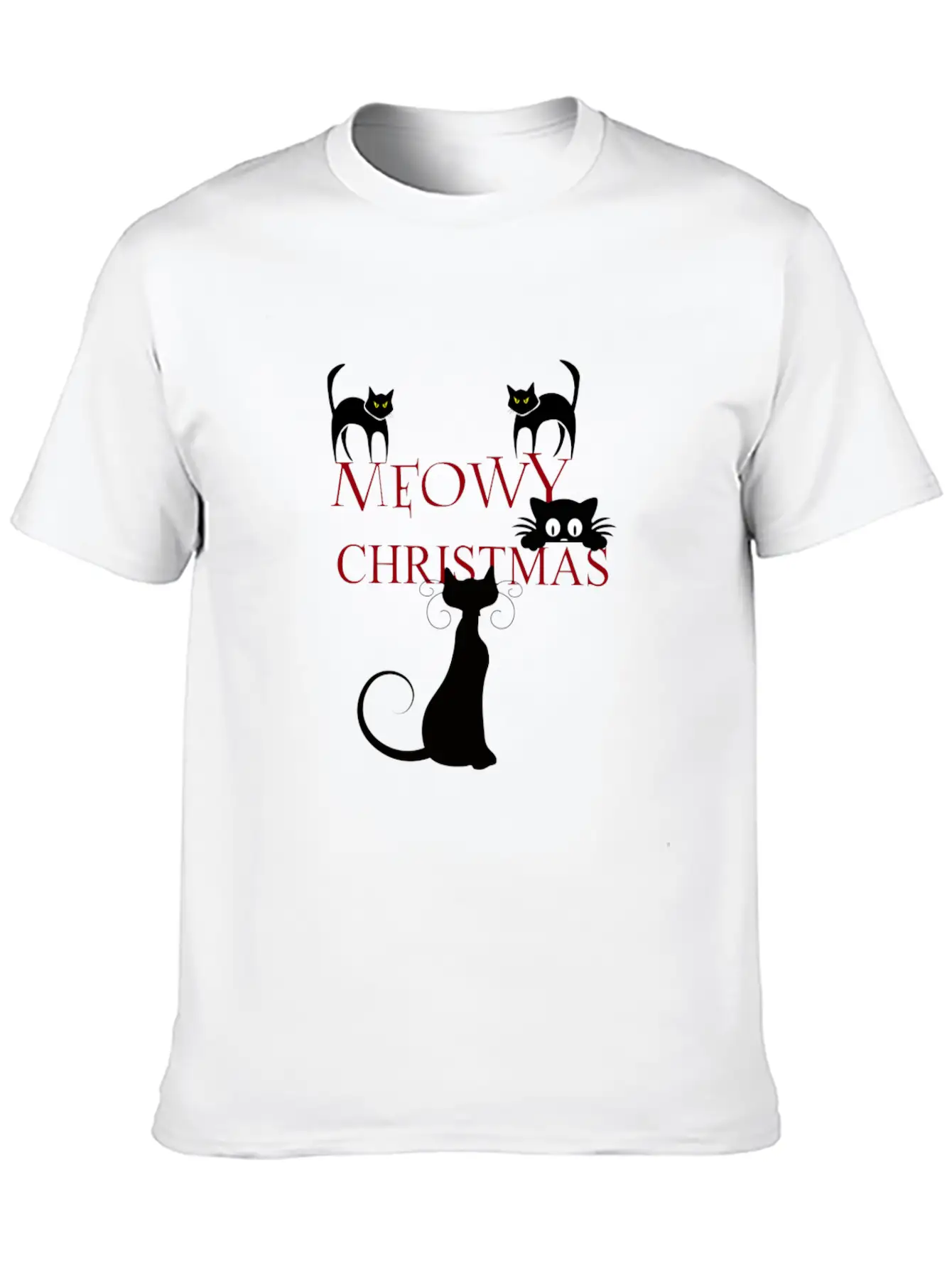 Meowy Christmas Merry Christmas Classic Cotton Tee – Unisex Comfort For Any Season