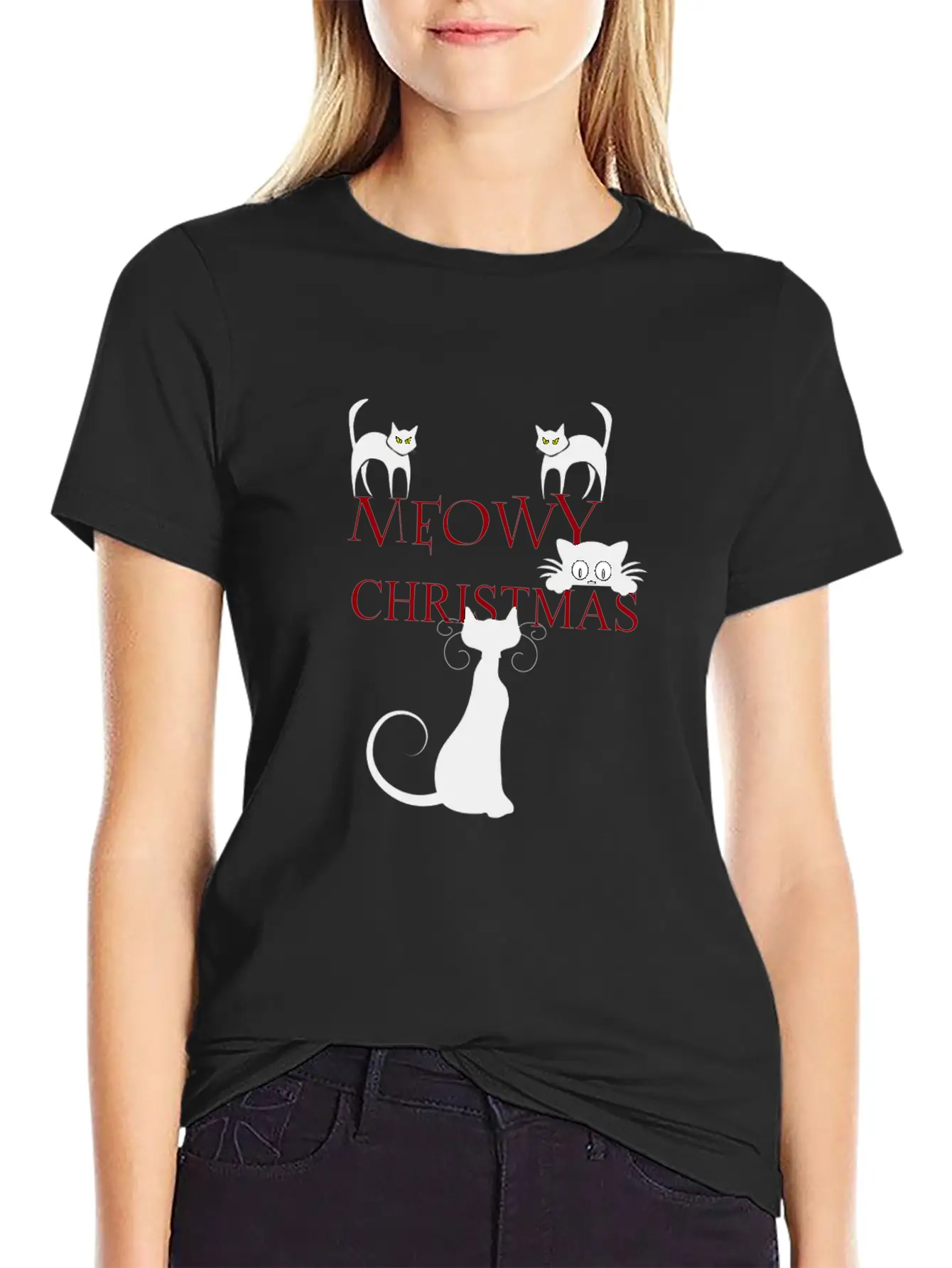 Meowy Christmas Merry Christmas Classic Cotton Tee – Unisex Comfort For Any Season