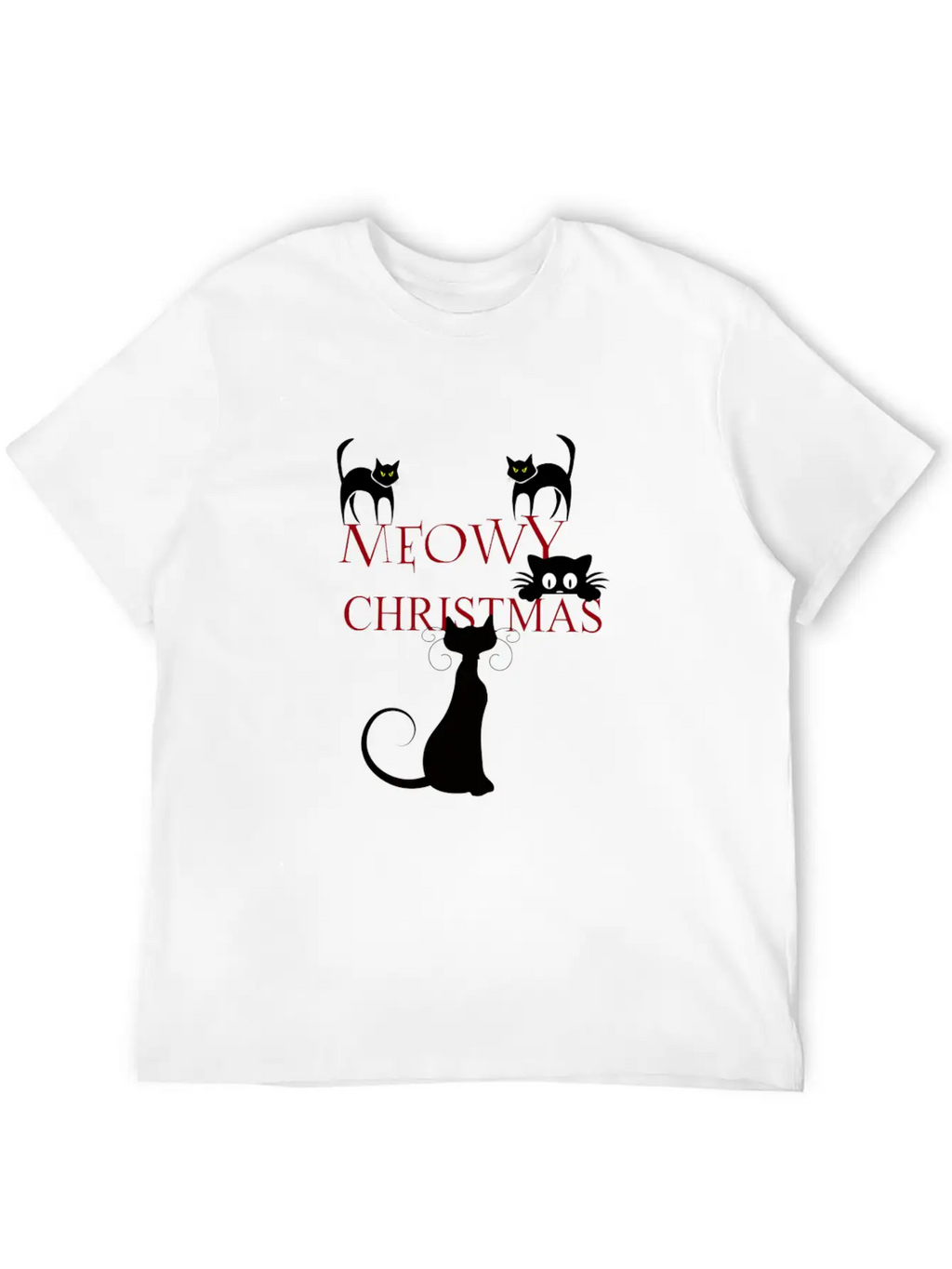 Meowy Christmas Merry Christmas Classic Cotton Tee – Unisex Comfort For Any Season