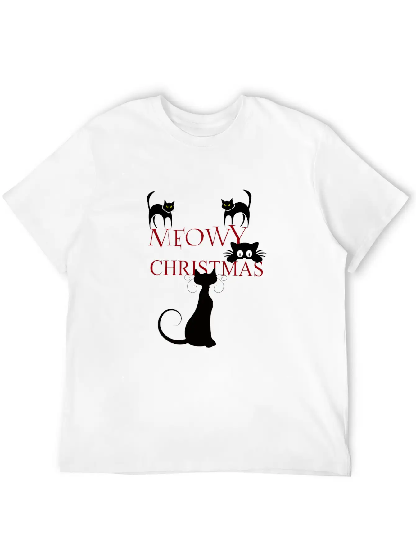 Meowy Christmas Merry Christmas Classic Cotton Tee – Unisex Comfort For Any Season