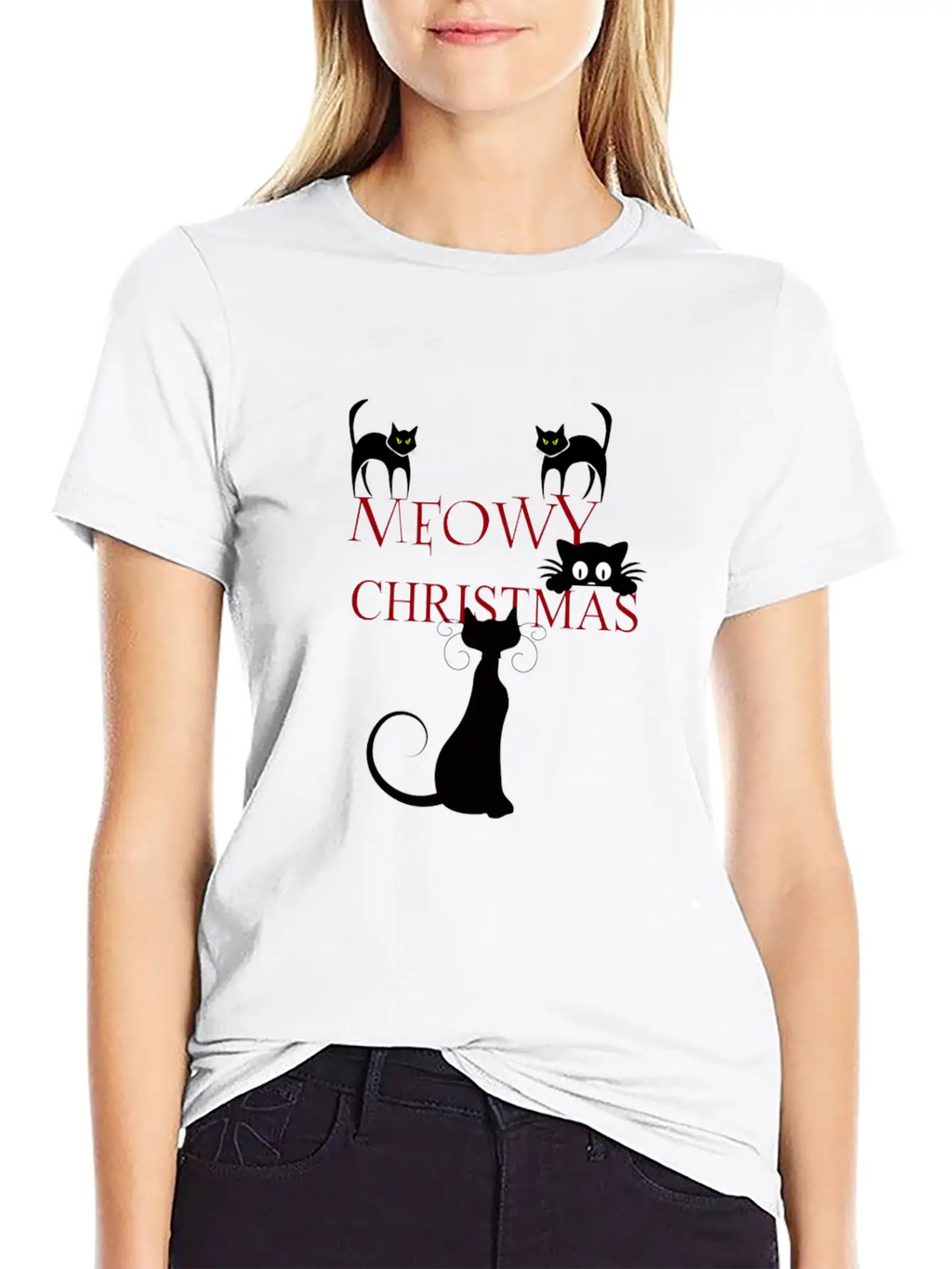 Meowy Christmas Merry Christmas Classic Cotton Tee – Unisex Comfort For Any Season