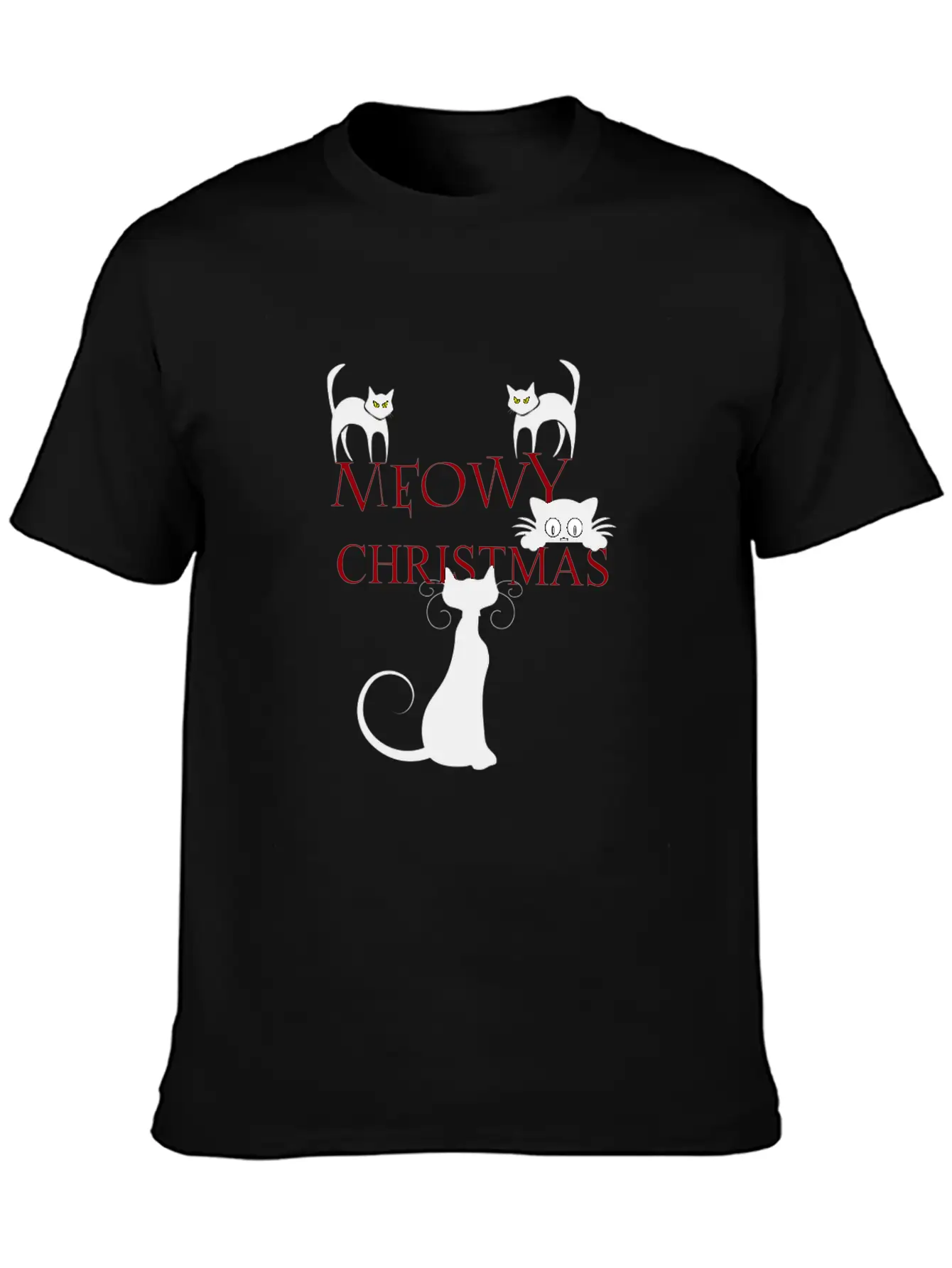 Meowy Christmas Merry Christmas Classic Cotton Tee – Unisex Comfort For Any Season