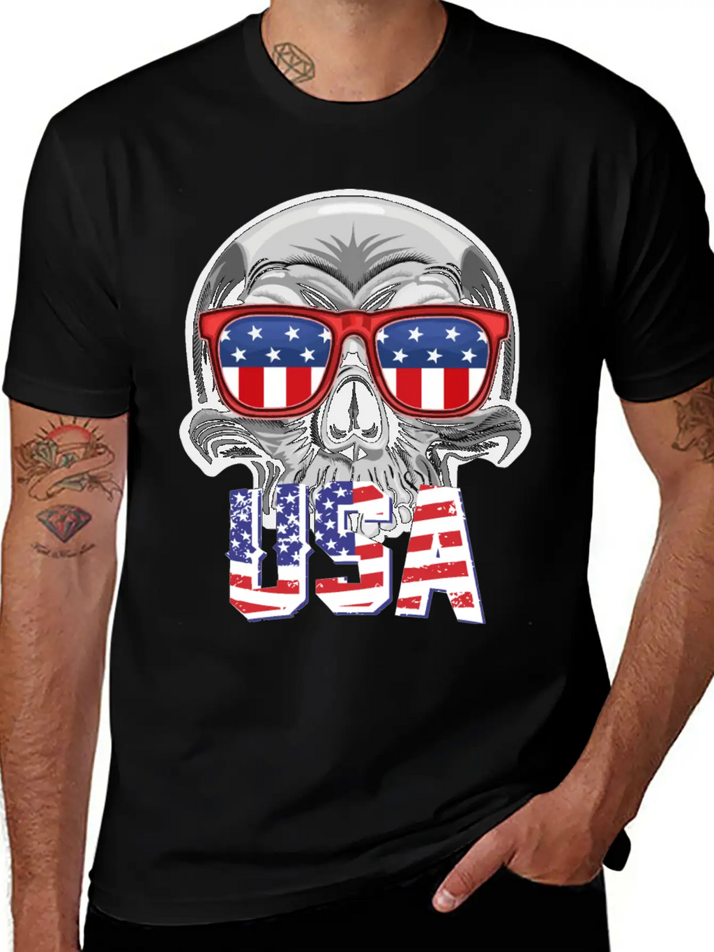 Merica - 4th Of July Patriotic - Merica Clothing - Stylish Everyday T-Shirt – Unisex Basic Cotton Tee