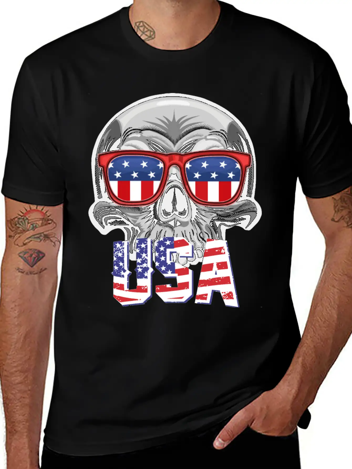 Merica - 4th Of July Patriotic - Merica Clothing - Stylish Everyday T-Shirt – Unisex Basic Cotton Tee