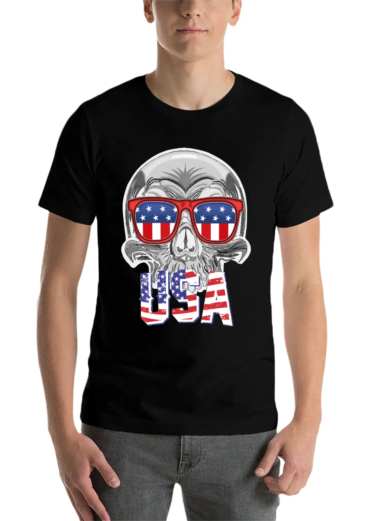 Merica - 4th Of July Patriotic - Merica Clothing - Stylish Everyday T-Shirt – Unisex Basic Cotton Tee