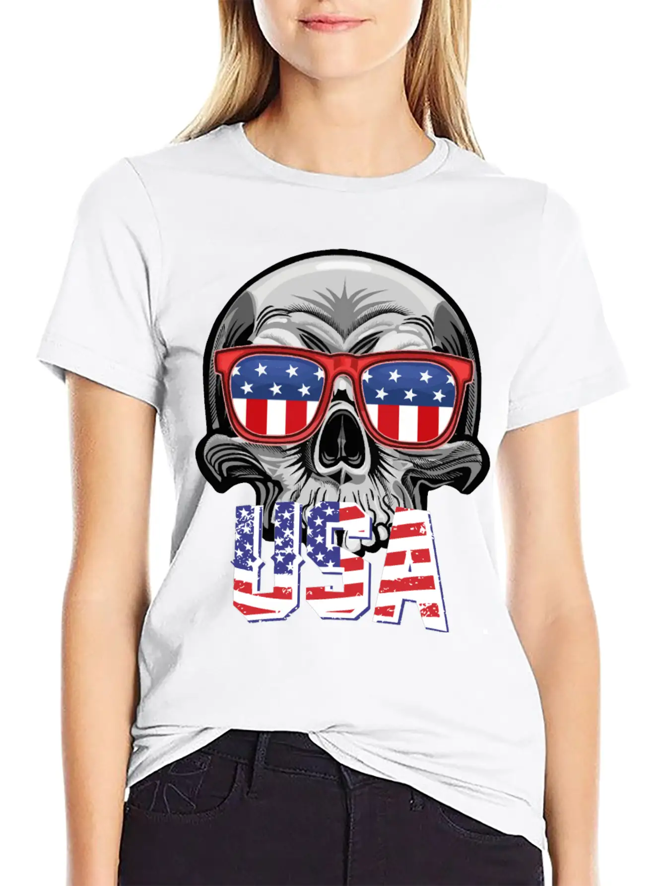 Merica - 4th Of July Patriotic - Merica Clothing - Stylish Everyday T-Shirt – Unisex Basic Cotton Tee