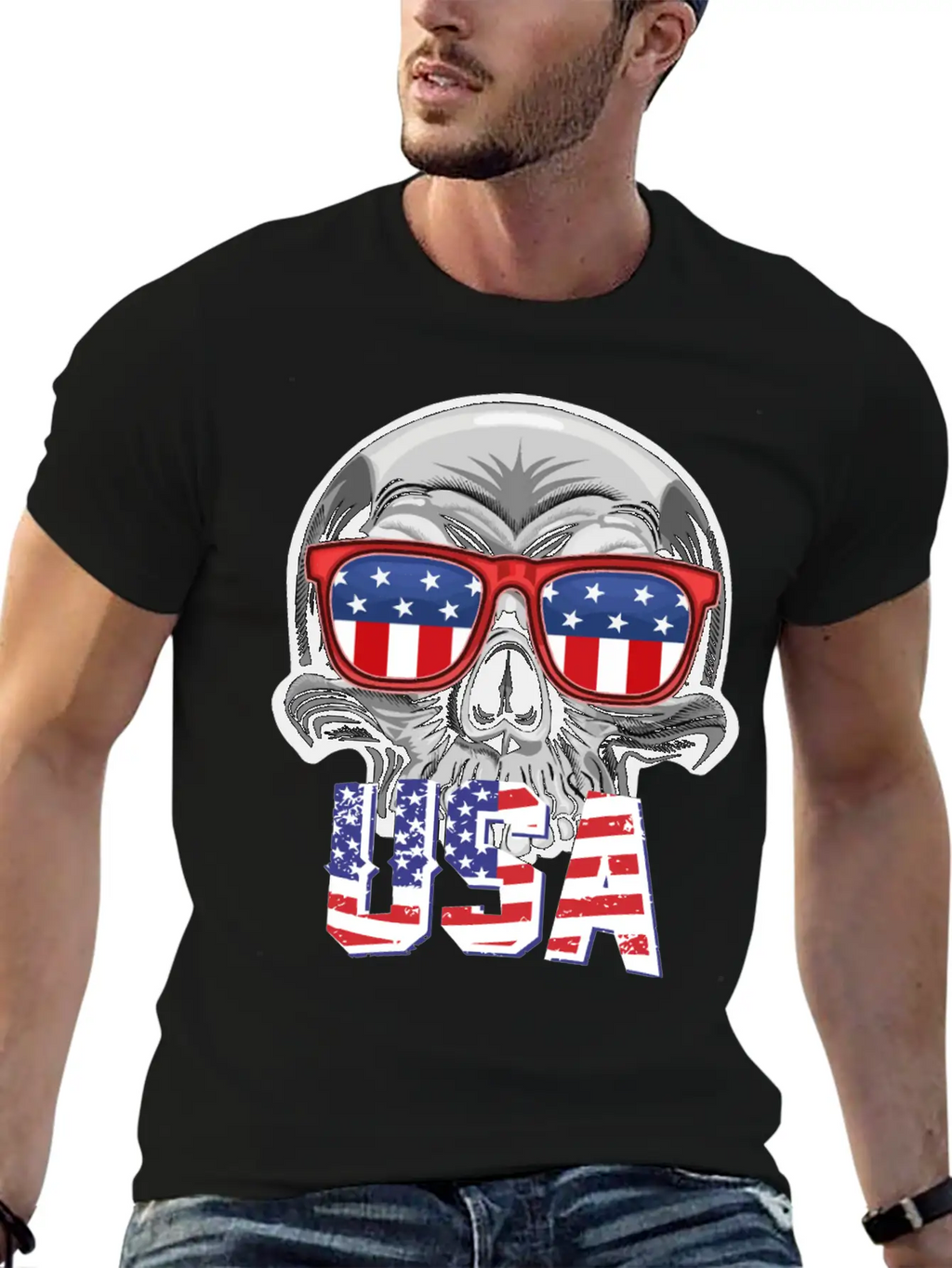 Merica - 4th Of July Patriotic - Merica Clothing - Stylish Everyday T-Shirt – Unisex Basic Cotton Tee