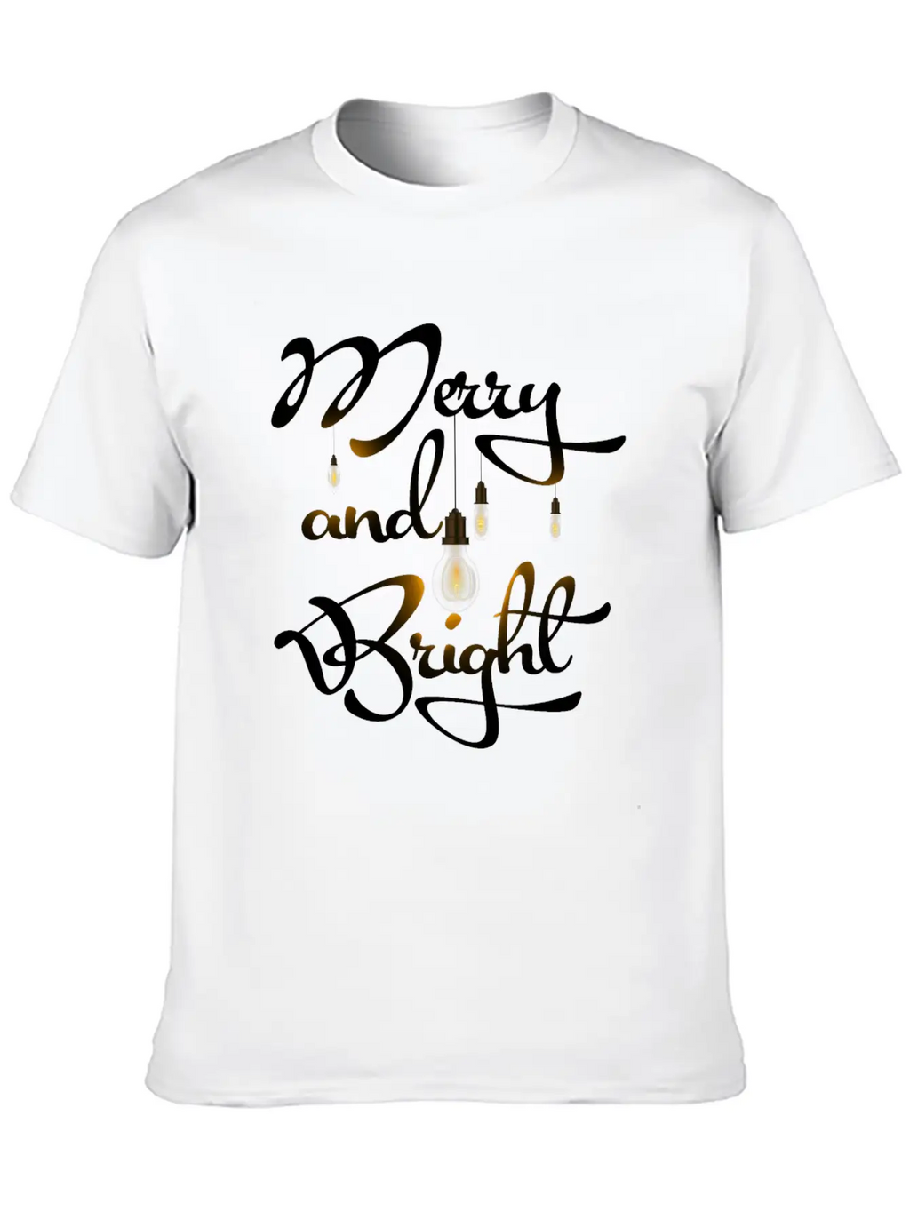Merry And Bright Stylish Everyday T-Shirt – Unisex Basic Cotton Tee