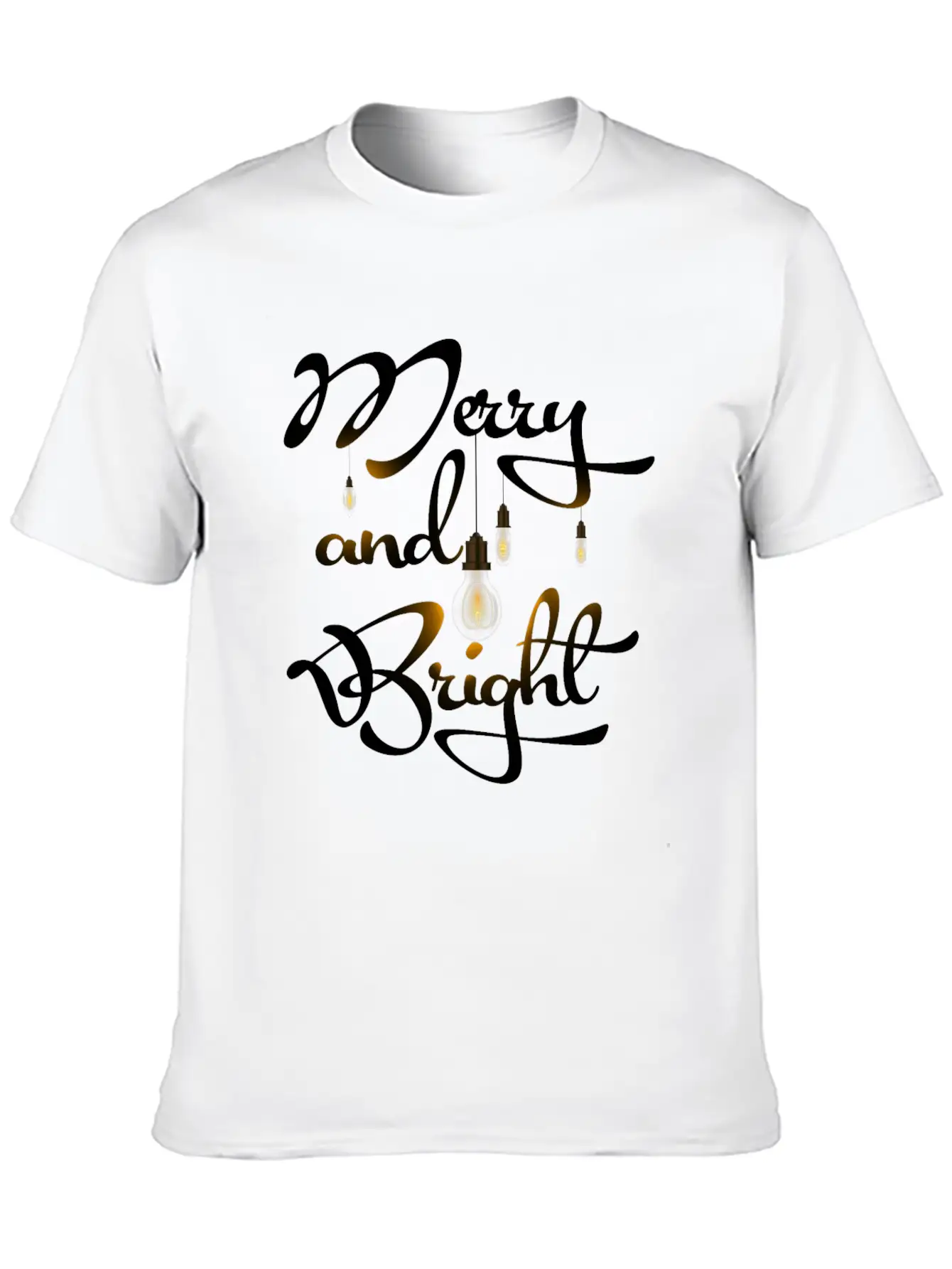 Merry And Bright Stylish Everyday T-Shirt – Unisex Basic Cotton Tee