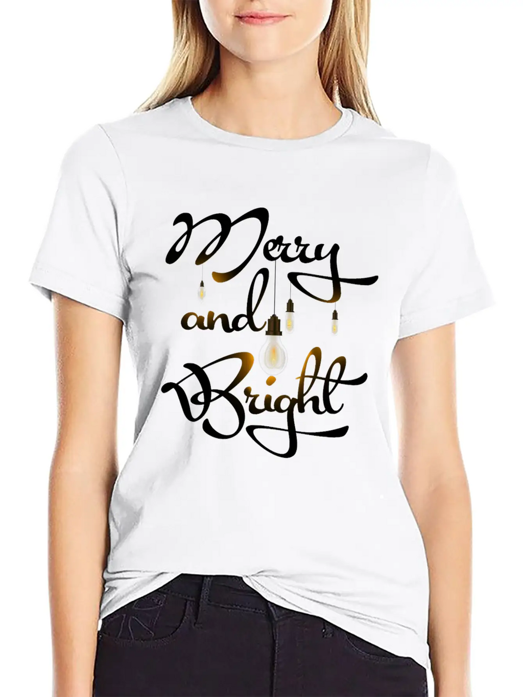 Merry And Bright Stylish Everyday T-Shirt – Unisex Basic Cotton Tee