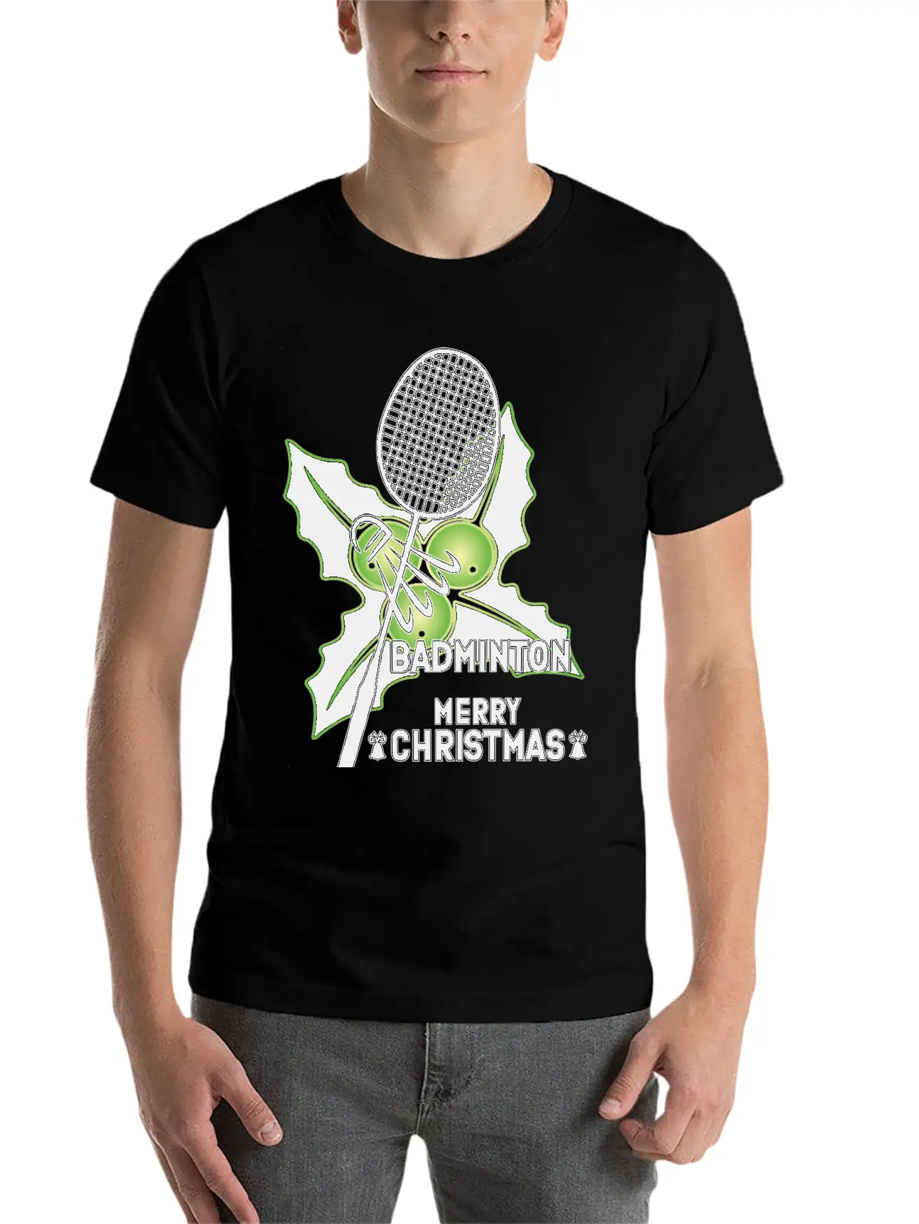 Merry Chrismas- Badminton Classic Cotton Tee – Unisex Comfort For Any Season