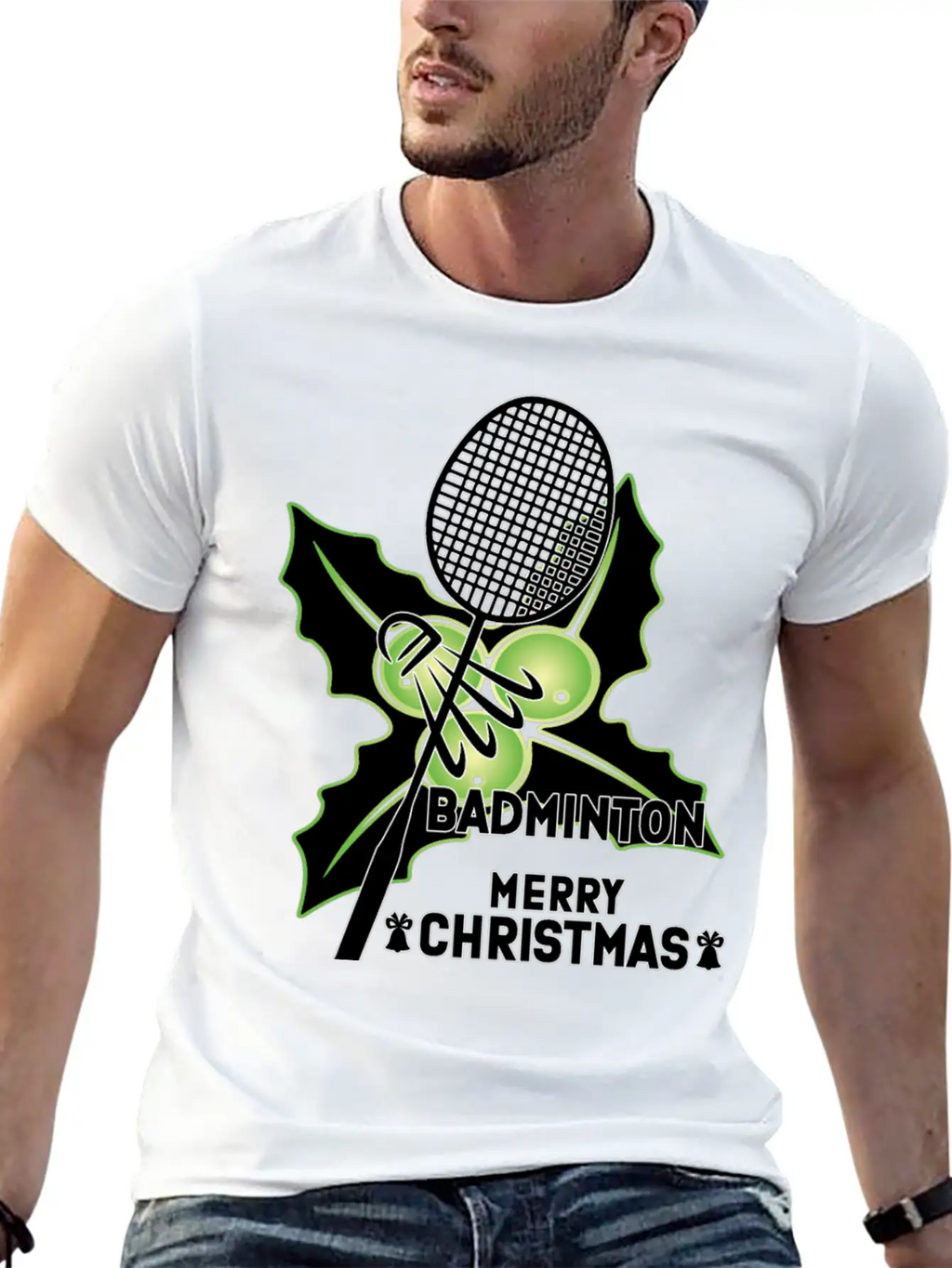 Merry Chrismas- Badminton Classic Cotton Tee – Unisex Comfort For Any Season