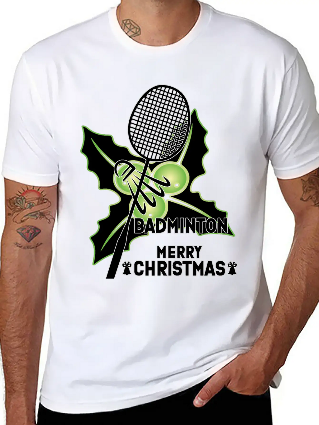 Merry Chrismas- Badminton Classic Cotton Tee – Unisex Comfort For Any Season