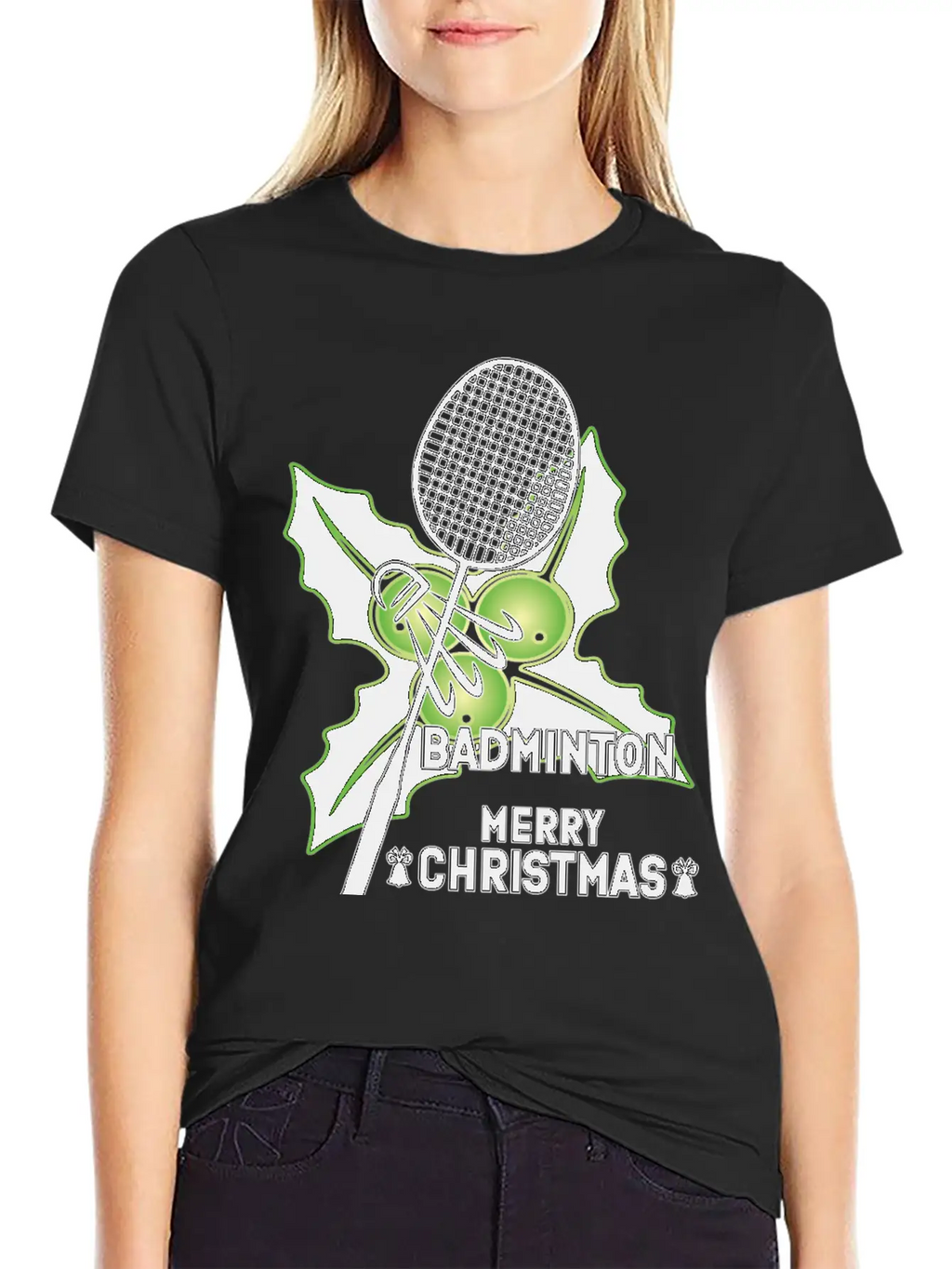 Merry Chrismas- Badminton Relaxed Everyday Tee – Lightweight And Durable Cotton