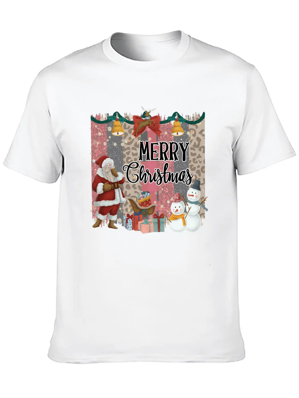 Merry Christmas Quote Santa Claus Snowmen Classic Cotton Tee – Unisex Comfort For Any Season