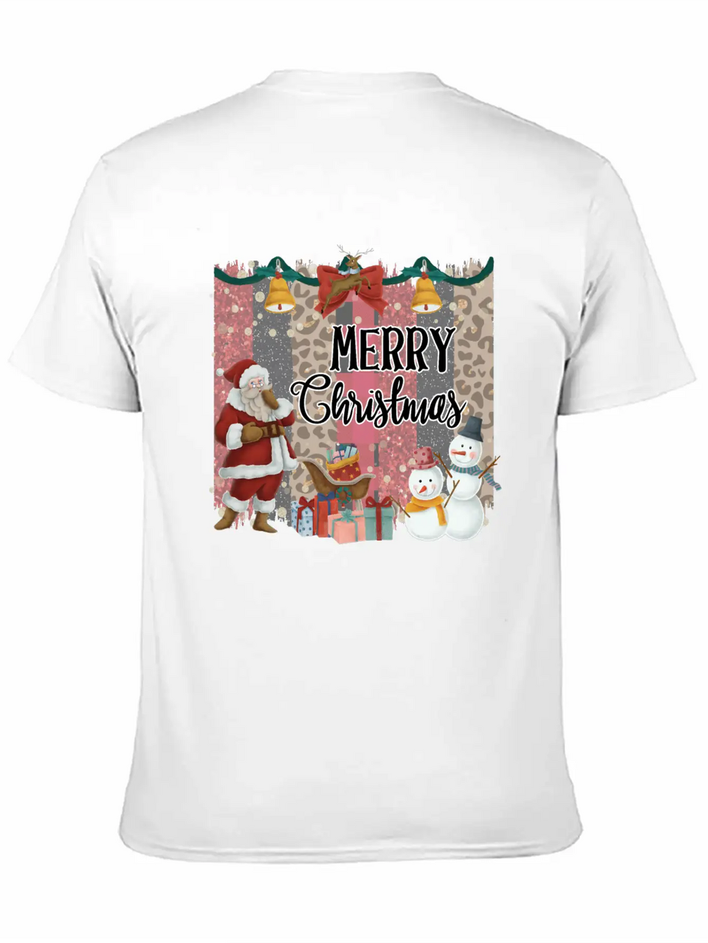 Merry Christmas Quote Santa Claus Snowmen Classic Cotton Tee – Unisex Comfort For Any Season