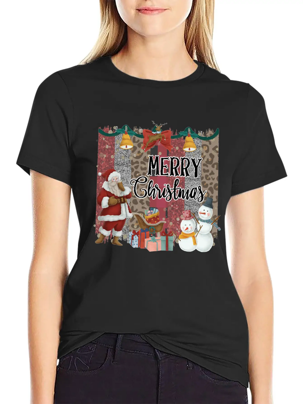 Merry Christmas Quote Santa Claus Snowmen Classic Cotton Tee – Unisex Comfort For Any Season