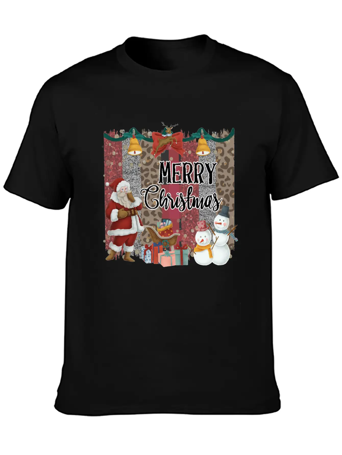 Merry Christmas Quote Santa Claus Snowmen Classic Cotton Tee – Unisex Comfort For Any Season