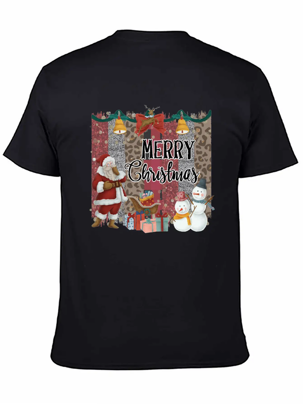 Merry Christmas Quote Santa Claus Snowmen Classic Cotton Tee – Unisex Comfort For Any Season