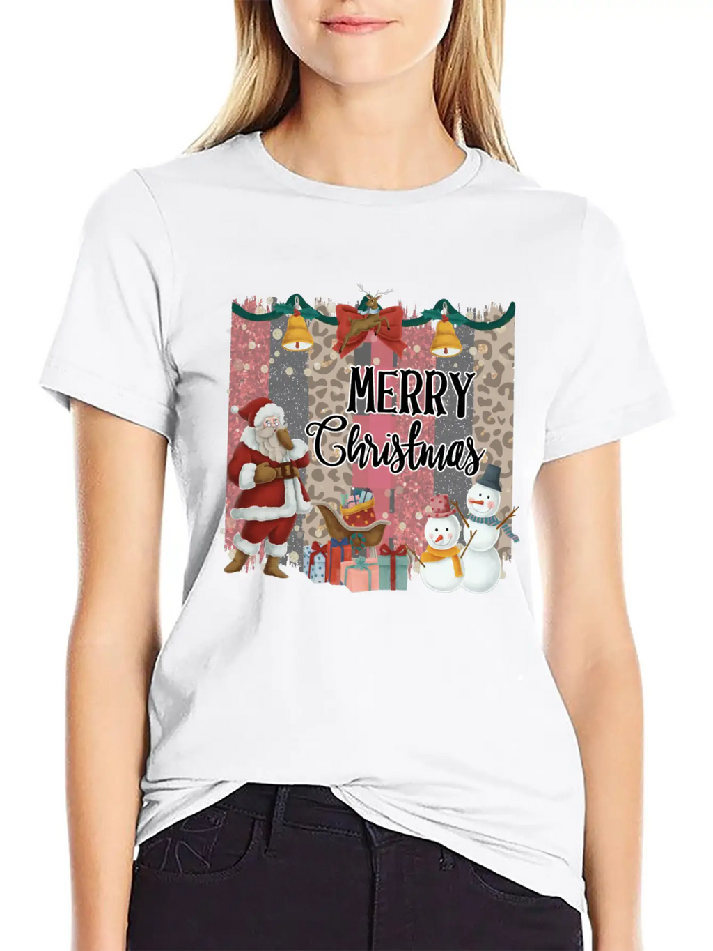 Merry Christmas Quote Santa Claus Snowmen Classic Cotton Tee – Unisex Comfort For Any Season