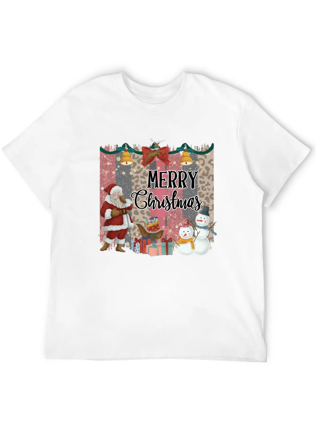 Merry Christmas Quote Santa Claus Snowmen Classic Cotton Tee – Unisex Comfort For Any Season