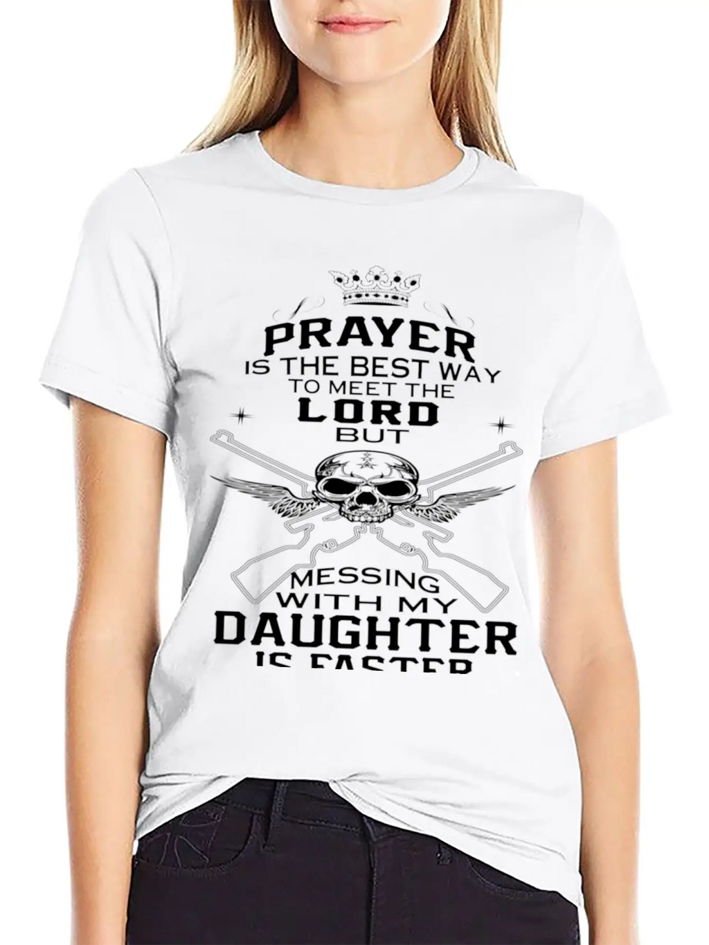 Mess With My Daughter Classic Cotton Tee – Unisex Comfort For Any Season