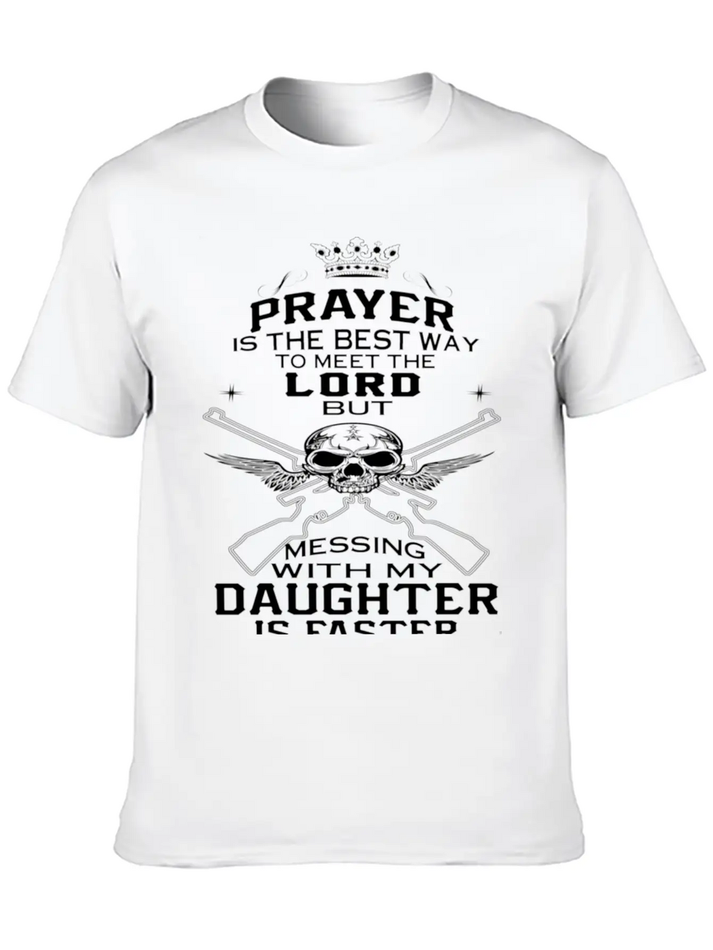 Mess With My Daughter Classic Cotton Tee – Unisex Comfort For Any Season
