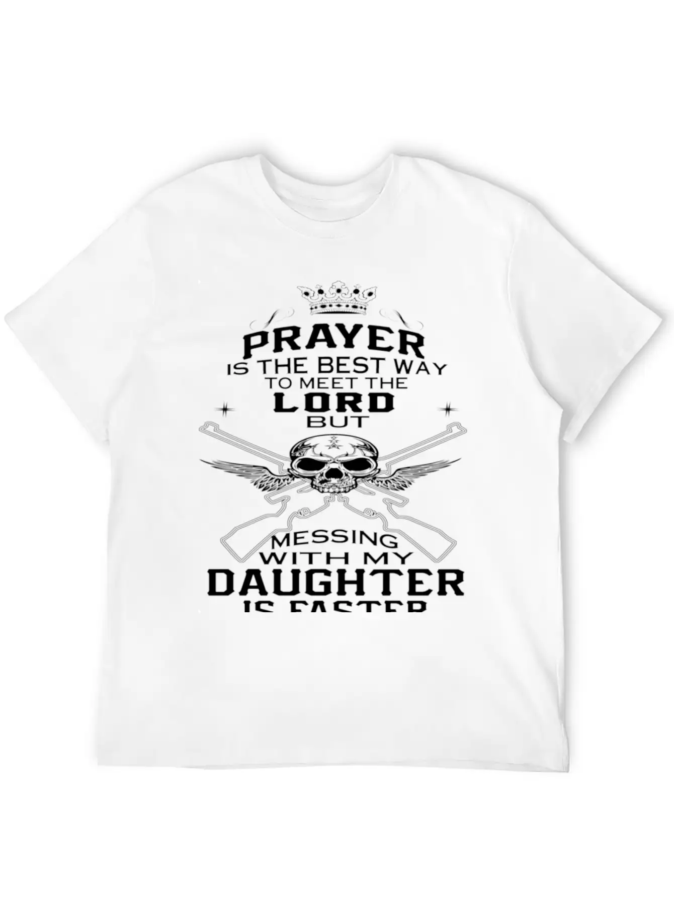 Mess With My Daughter Classic Cotton Tee – Unisex Comfort For Any Season