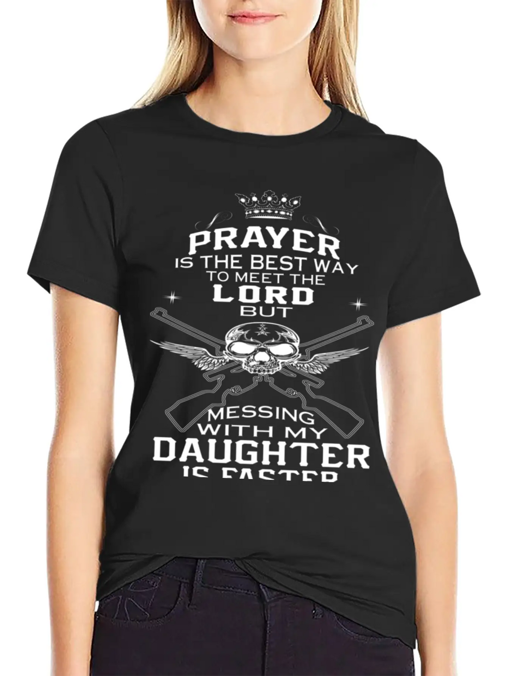 Mess With My Daughter Classic Cotton Tee – Unisex Comfort For Any Season