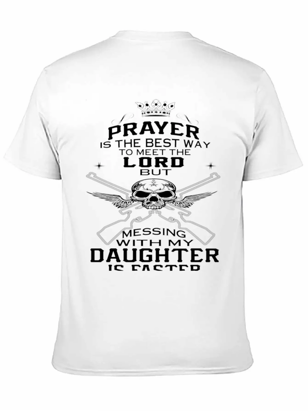 Mess With My Daughter Classic Cotton Tee – Unisex Comfort For Any Season