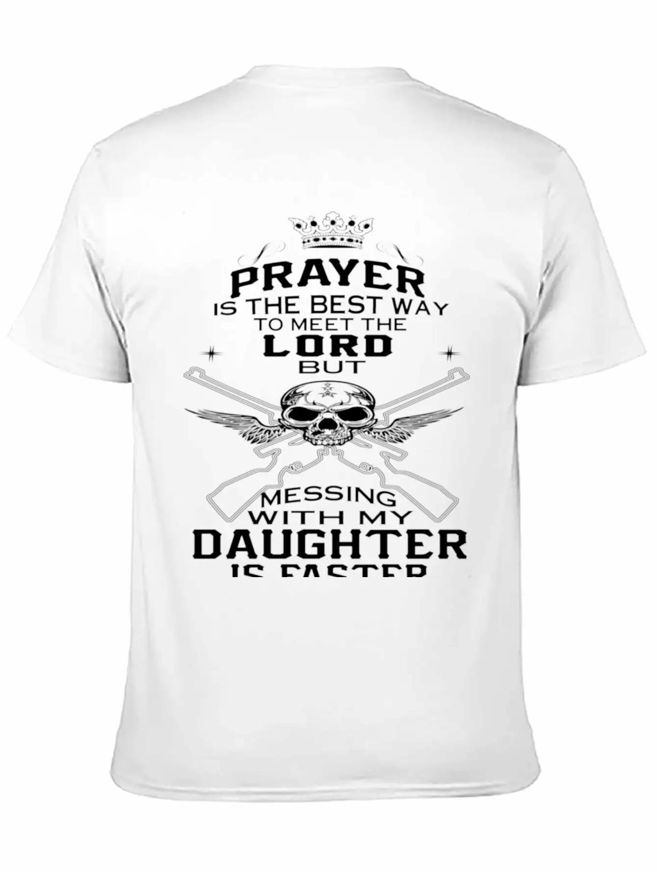 Mess With My Daughter Classic Cotton Tee – Unisex Comfort For Any Season