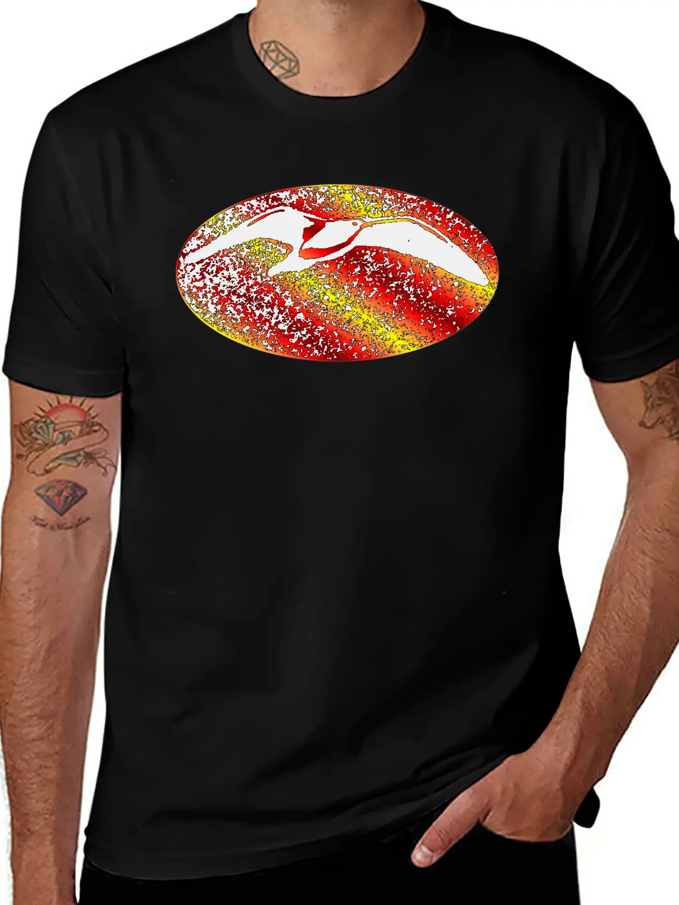 Metal Bird Sunset Stylish Everyday T-Shirt – Unisex Basic Cotton Tee