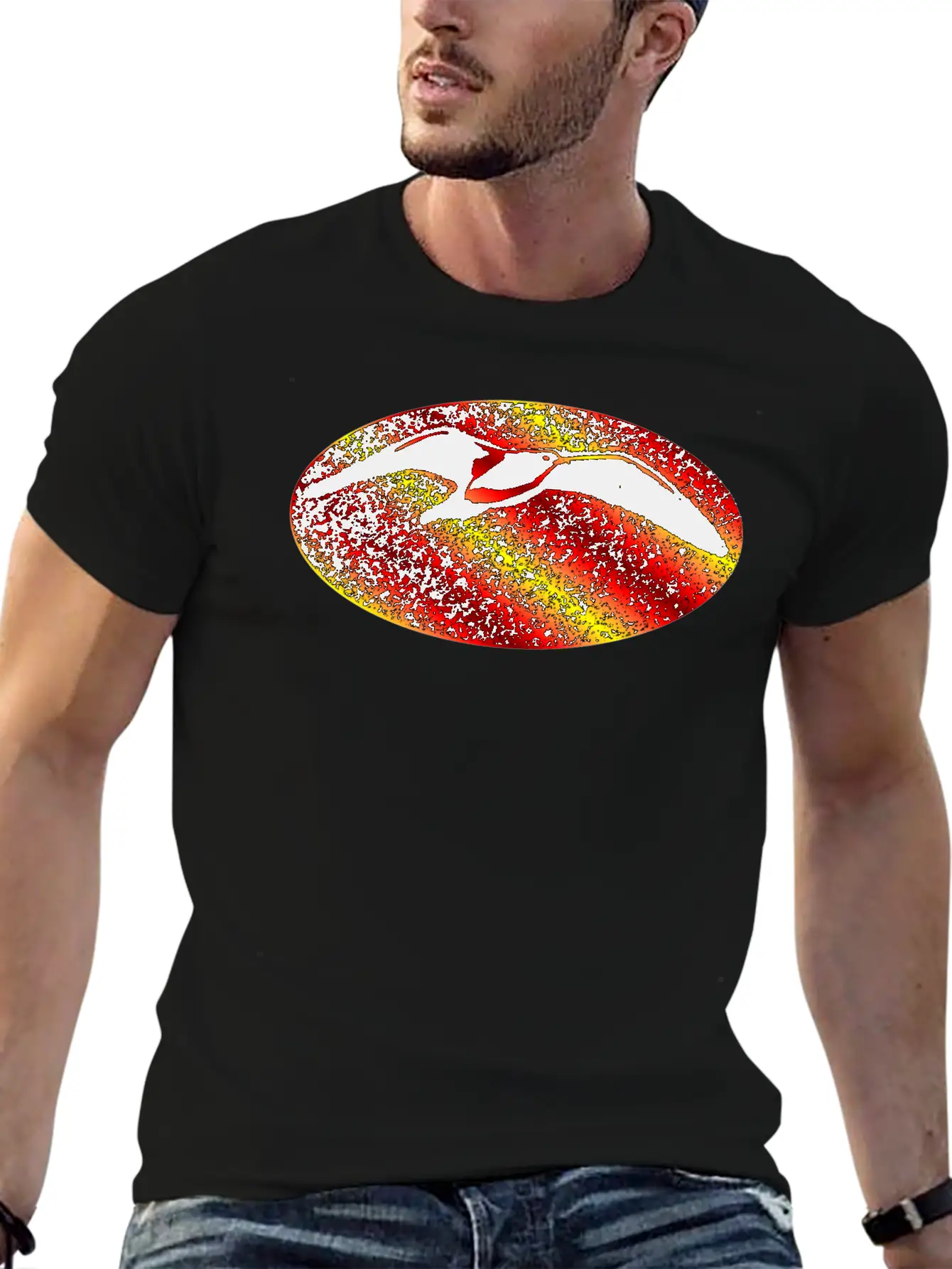 Metal Bird Sunset Stylish Everyday T-Shirt – Unisex Basic Cotton Tee