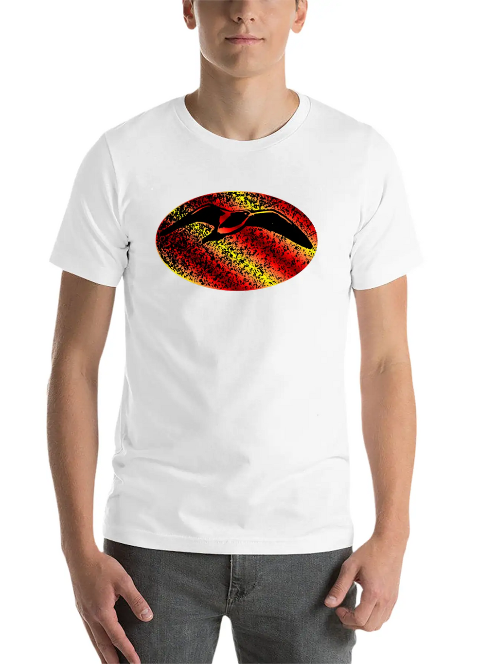 Metal Bird Sunset Stylish Everyday T-Shirt – Unisex Basic Cotton Tee
