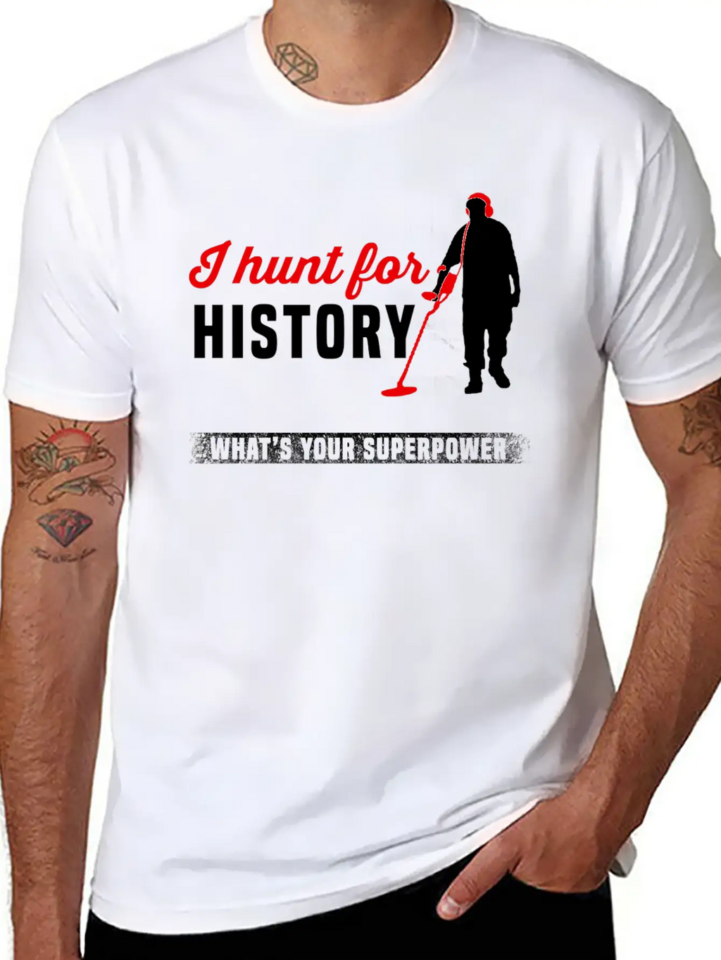 Metal Detector - Metal Detector - I Hunt For His Classic Cotton Tee – Unisex Comfort For Any Season
