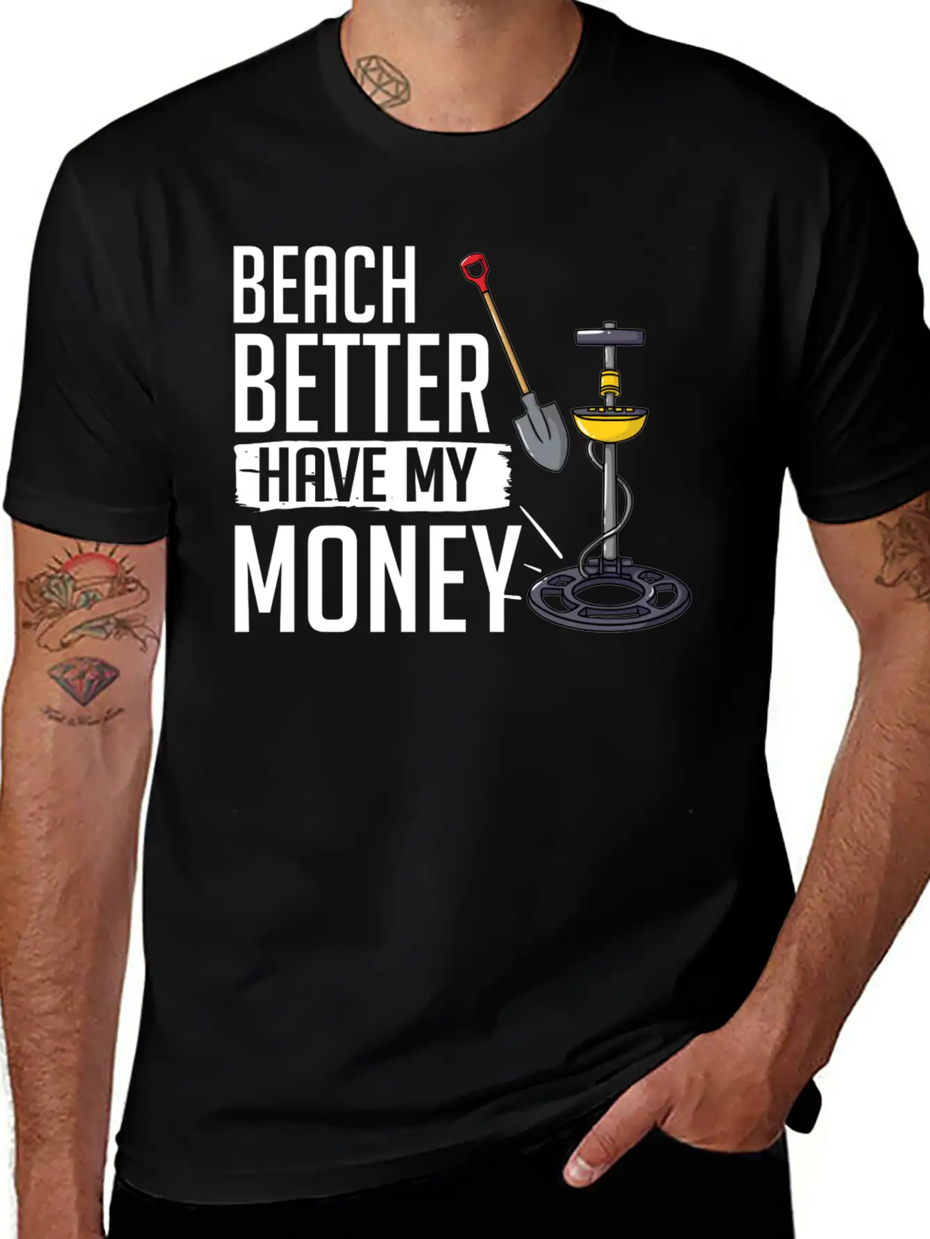 Metal Detector Underwater Metal Detecting Beginner Stylish Everyday T-Shirt – Unisex Basic Cotton Tee