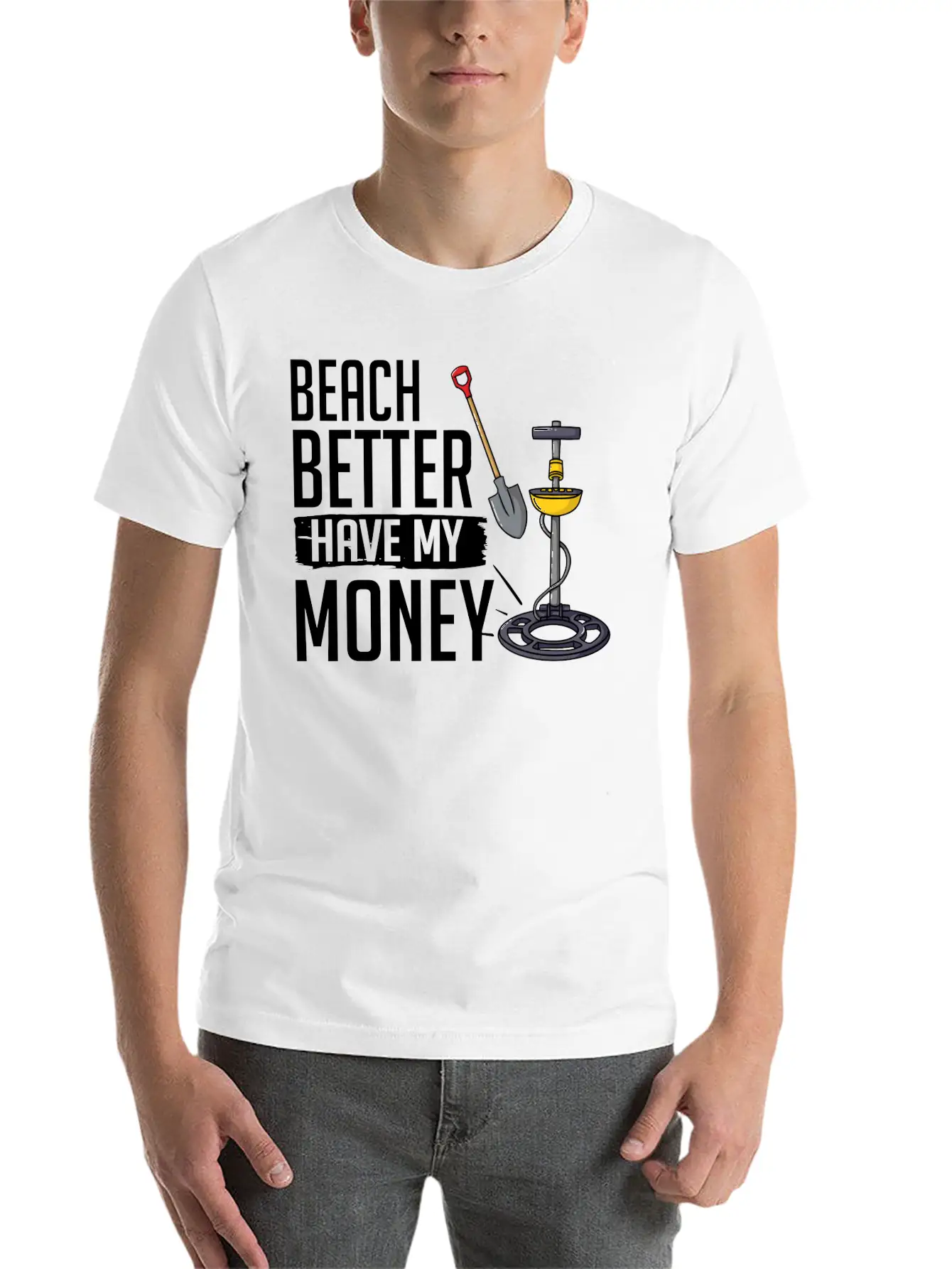Metal Detector Underwater Metal Detecting Beginner Stylish Everyday T-Shirt – Unisex Basic Cotton Tee