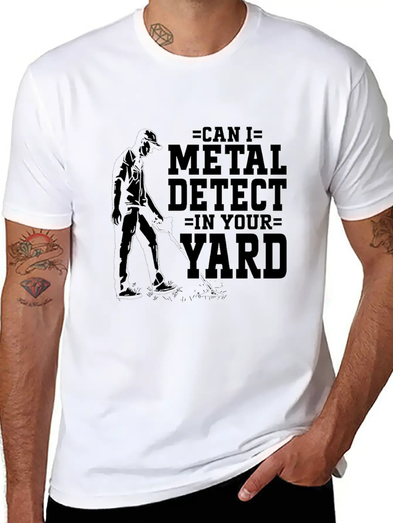 Metal Detectorist Metal Detecting Unisex Casual T-Shirt – Clean Design For Daily Comfort