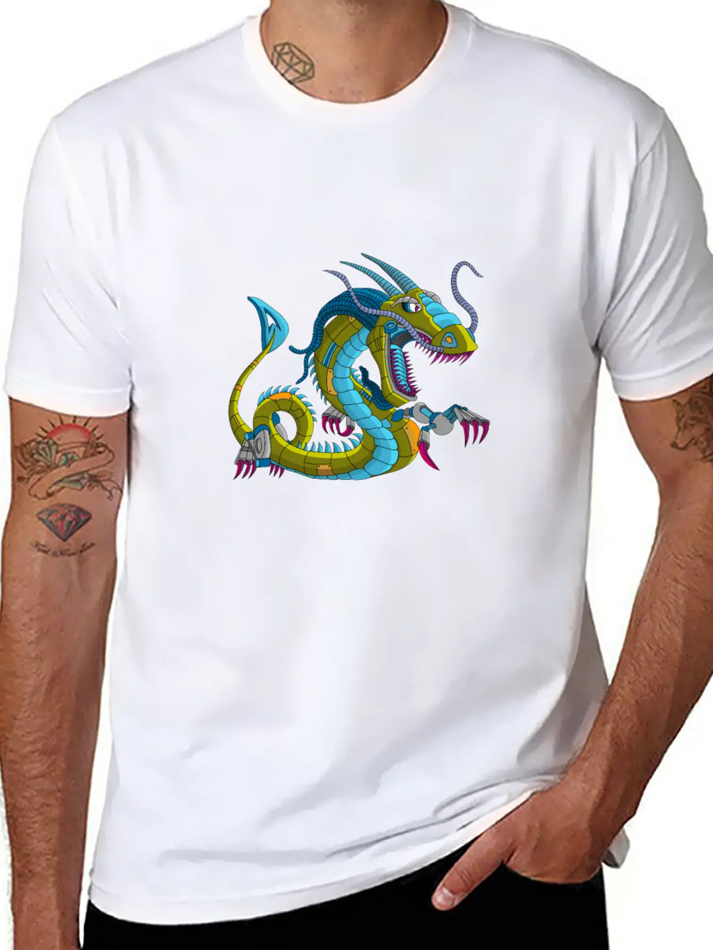 Metal Dragon Mechdragon Dragon Of Metal Breathable Soft Cotton T-Shirt – Timeless Casual Look