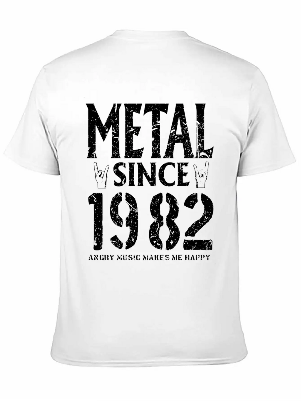 Metal Gift Birthday Vintage 1982 Breathable Soft Cotton T-Shirt – Timeless Casual Look