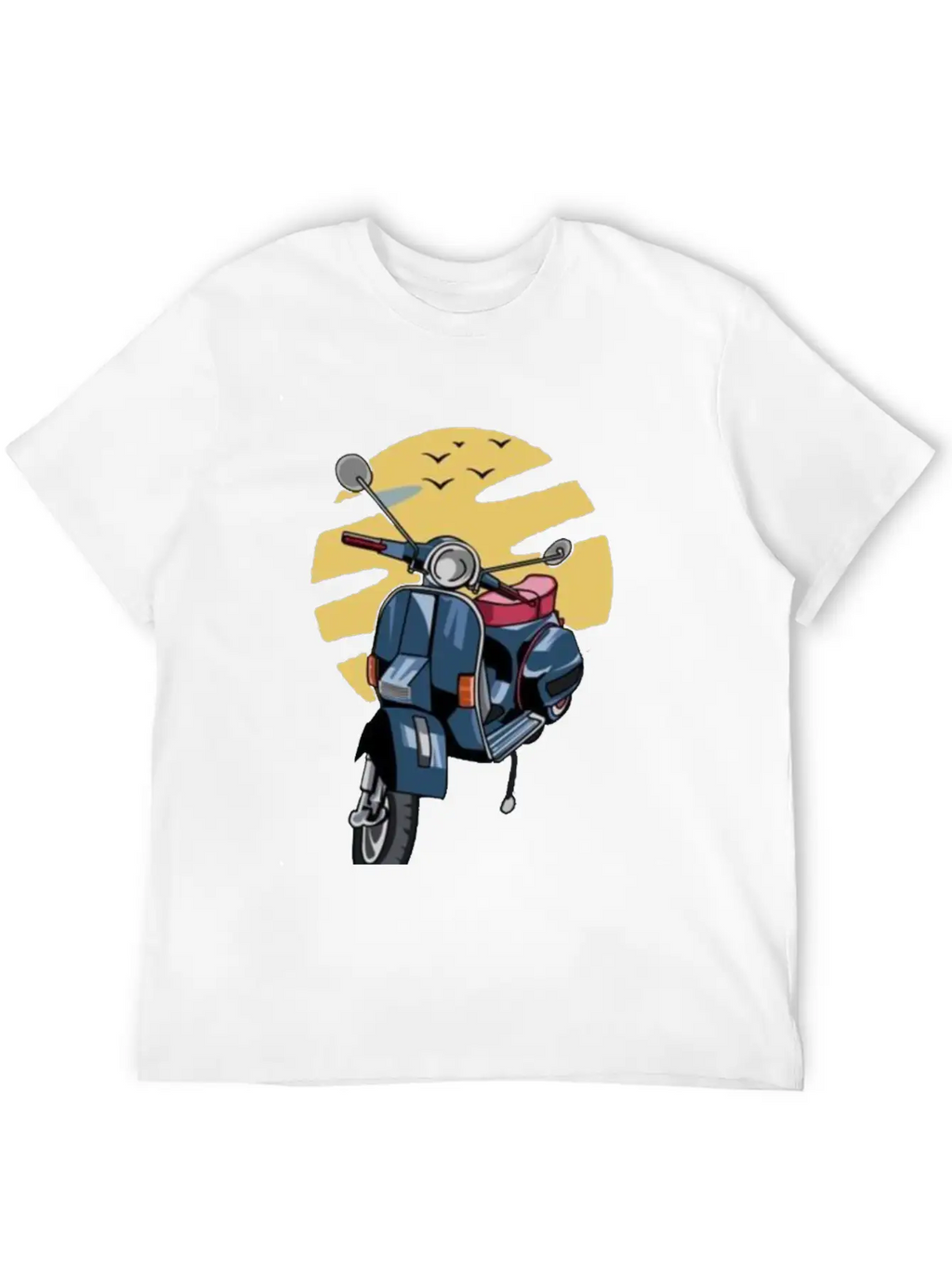 Metal Poster Vespaa Classic Cotton Tee – Unisex Comfort For Any Season