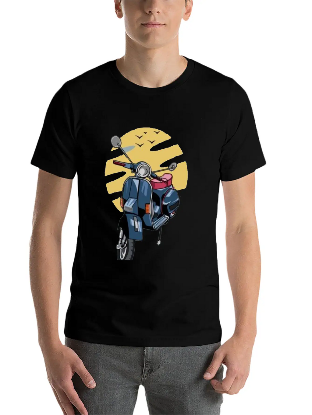 Metal Poster Vespaa Classic Cotton Tee – Unisex Comfort For Any Season