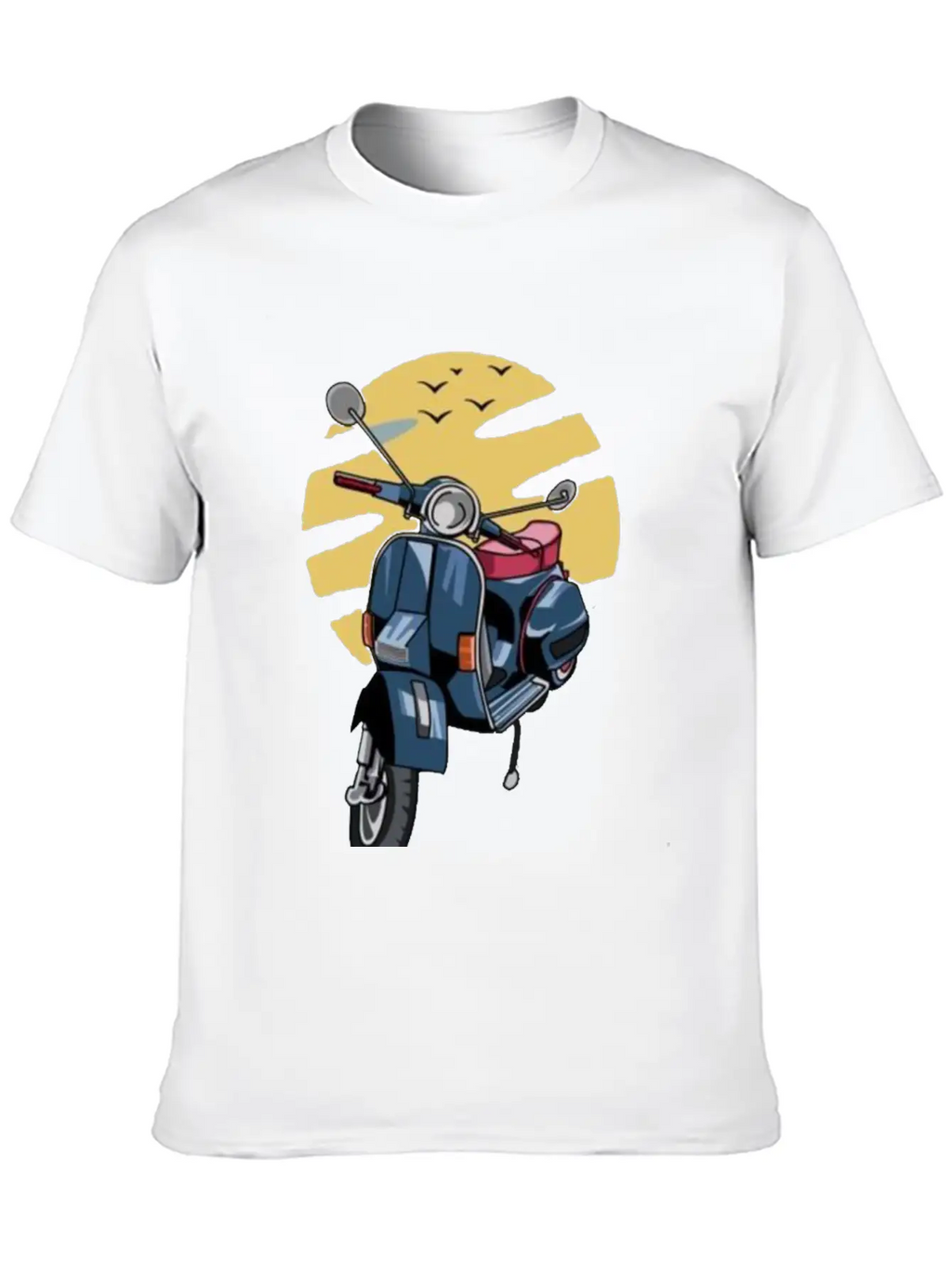Metal Poster Vespaa Classic Cotton Tee – Unisex Comfort For Any Season