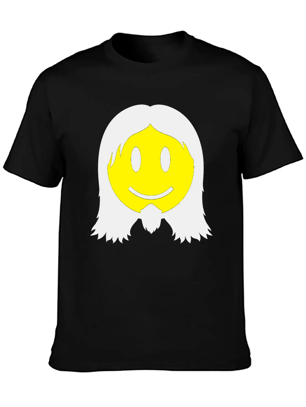 Metal Smiley Icon 2c Modern Fit Casual T-Shirt – Clean And Versatile Design