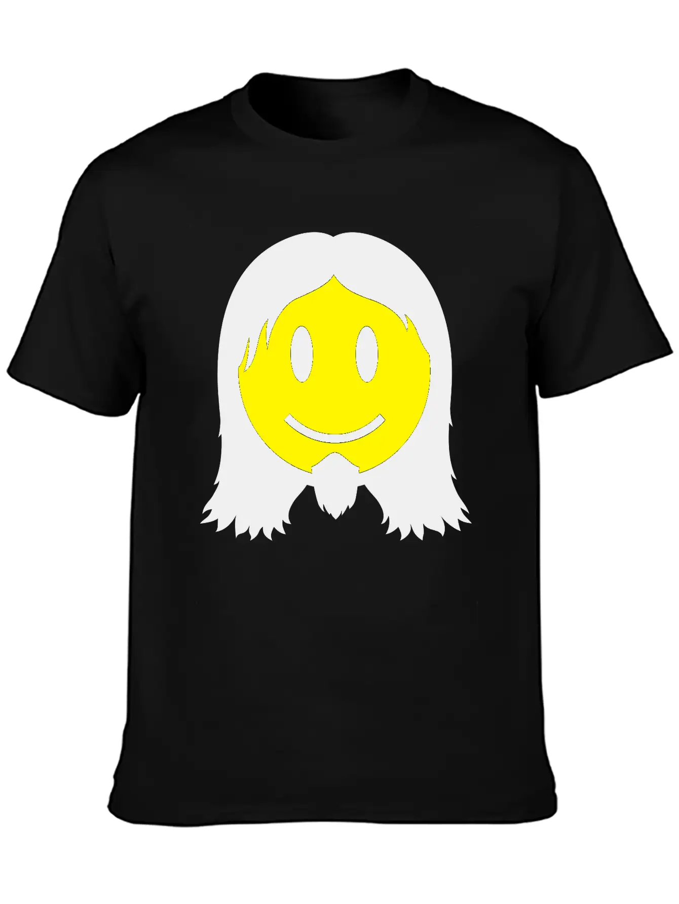Metal Smiley Icon 2c Modern Fit Casual T-Shirt – Clean And Versatile Design