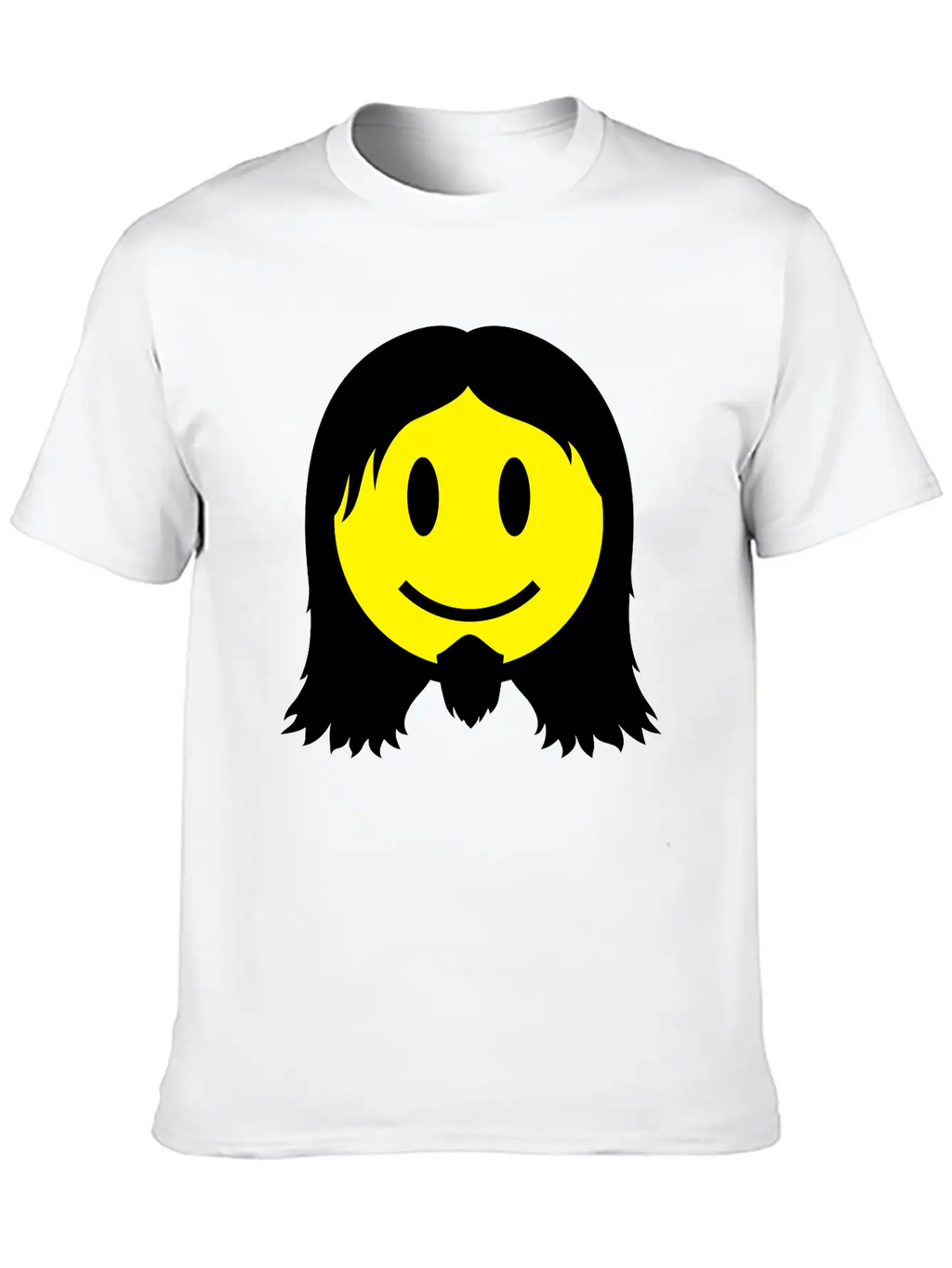 Metal Smiley Icon 2c Modern Fit Casual T-Shirt – Clean And Versatile Design
