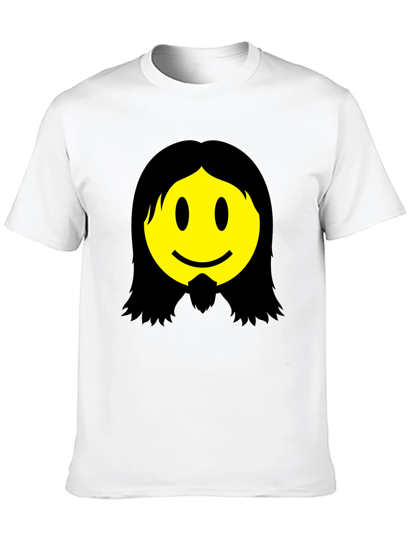 Metal Smiley Icon 2c Modern Fit Casual T-Shirt – Clean And Versatile Design
