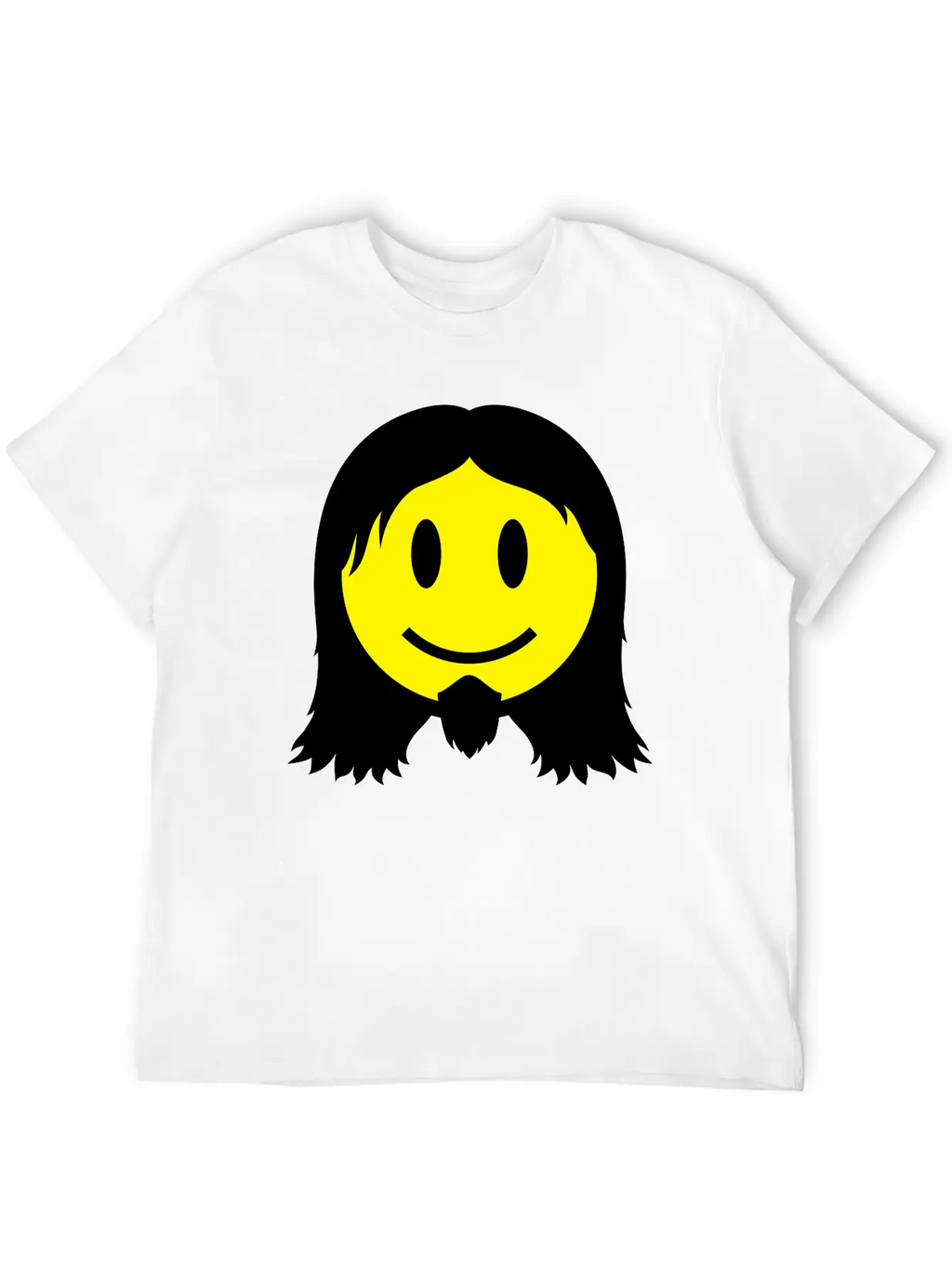 Metal Smiley Icon 2c Modern Fit Casual T-Shirt – Clean And Versatile Design